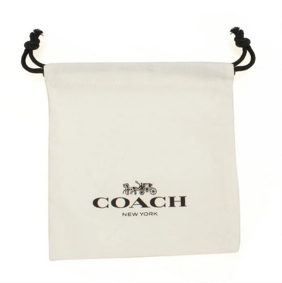 Coach x JLo Large Gold Hoop Earrings with Pave Crystals - Picture 8 of 13